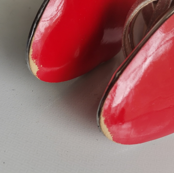 Christian Louboutin “GWYNITTA” Glitter Sandals; sz 38 - Picture 10 of 11